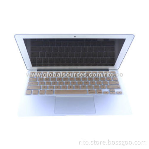 New Luxury Gold Color Silicone Keyboard Protector for Macbook Air 11"